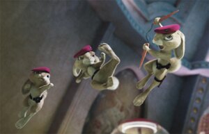 Rating: Safe Score: 0 Tags: 14:9 2011 bit_(hop) candy clothing dessert e621 female fluffy_(hop) food grandfathered_content group hat headgear headwear hop_(movie) illumination_entertainment lagomorph leporid mammal official_art patch_(hop) pink_berets promotional_material rabbit unknown_artist User: bunchy7s