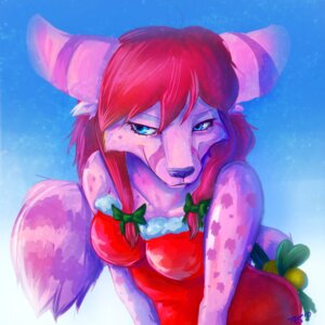 Rating: Safe Score: 0 Tags: 1:1 anthro blue_eyes christmas e621 female fur genet hi_res holidays lumaria mammal pink_body pink_fur solo tail tazara viverrid User: bunchy7s
