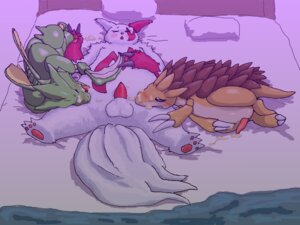 Rating: Explicit Score: 0 Tags: bed blush color cum feral fur furry furry_only interspecies male male_only multiple_males nintendo nude penis pokemon pokemon_(species) rule34 sandslash scyther tagme yaoi zangoose User: bunchy7s