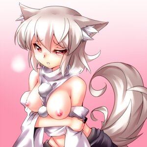 Rating: Questionable Score: 0 Tags: 1:1 animal_humanoid armwear asian_mythology blush breasts breath canid canid_humanoid canine canine_humanoid canis clothing detached_sleeves e621 east_asian_mythology female grey_hair hair humanoid japanese_mythology kimagure_ringo mammal mammal_humanoid momiji_inubashiri mythology nipples pink_background pom_clothing pom_shirt red_eyes short_hair simple_background solo tengu touhou white_hair wolf wolf_humanoid wolf_tail yokai User: bunchy7s
