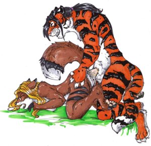 Rating: Explicit Score: 0 Tags: 2011 all_fours anal anal_penetration anthro black_hair blonde_hair bodily_fluids breasts brown_body brown_fur canid canine cum cum_in_ass cum_inside dipstick_tail doggystyle duo e621 erection eyes_closed eyewear felid female female_penetrated fox foxene foxene_(character) from_behind_position fur genital_fluids genitals glasses hair interspecies male male/female male_penetrating male_penetrating_female mammal markings multicolored_tail nude open_mouth pantherine penetration penis sex simple_background tail tail_markings tiger traditional_media_(artwork) vulva whiskers white_background User: bunchy7s