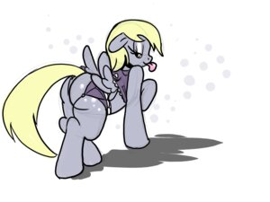 Rating: Questionable Score: 0 Tags: 4:3 amber_eyes blonde_hair clothing derpy_hooves_(mlp) e621 equid equine feathered_wings feathers female feral friendship_is_magic grey_body grey_feathers hair hasbro looking_at_viewer looking_back mammal my_little_pony mythological_creature mythological_equine mythology pegasus solo tail tongue tongue_out underwear unknown_artist wings User: bunchy7s