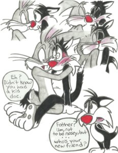 Rating: Questionable Score: 0 Tags: 2011 8-bit-britt absurd_res anthro being_watched black_body black_fur blush buckteeth bugs_bunny cat_tail caught_in_the_act child cuddling dialogue domestic_cat duo_focus e621 embarrassed english_text father_(lore) feet felid feline felis fur grey_body grey_fur group hi_res hindpaw hug interspecies kissing lagomorph leporid long_ears looking_at_another looney_tunes making_out male male/male mammal naturally_unclothed nude nude_anthro nude_male parent_(lore) paws predator/prey rabbit red_nose romantic romantic_couple scut_tail short_tail simple_background son_(lore) speech_bubble stare sylvester_(looney_tunes) sylvester_junior tail teeth text toony walk-in warner_brothers whiskers white_background white_body white_fur young young_anthro User: bunchy7s