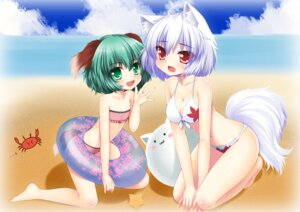 Rating: Safe Score: 0 Tags: :3 absurd_res ambient_arthropod ambient_crab ambient_crustacean ambient_sealife animal_humanoid animal_pool_toy arms_together beach bent_legs bikini blush canid canid_humanoid canine canine_humanoid clothed clothing cloud dog_humanoid duo duo_focus e621 extended_arm extended_arms female female_humanoid green_eyes green_hair group hair hands_between_legs hi_res humanoid in_swim_ring inflatable inner_tube kneeling kyouko_kasodani looking_at_viewer mammal mammal_humanoid momiji_inubashiri outside pool_toy raised_hand red_eyes seaside seiza short_hair sitting skimpy sky swim_ring swimwear tail touhou tucked_arm two-piece_swimsuit white_hair wolflong young User: bunchy7s