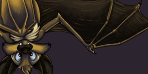 Rating: Safe Score: 0 Tags: 2:1 ambiguous_gender bat dangling e621 fangs feral likeshine looking_at_viewer mammal membrane_(anatomy) membranous_wings red_eyes solo teeth toony upside_down wings User: bunchy7s
