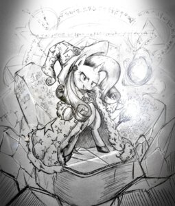 Rating: Safe Score: 0 Tags: e621 equid equine female friendship_is_magic fur_coat graphite_(artwork) greyscale hasbro hi_res horn jewelry magic_user mammal monochrome my_little_pony mythological_creature mythological_equine mythology necklace solo star_print traditional_media_(artwork) trixie_(mlp) unicorn unknown_artist User: bunchy7s