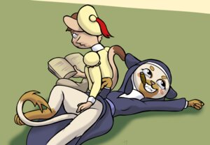 Rating: Explicit Score: 0 Tags: anthro book domestic_cat duo e621 felid feline felis female female/female fingering lying mammal mary_moonshine nun on_back petunia_quibble poppy_opossum reading thunderouserections User: bunchy7s