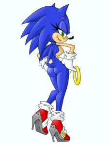 Rating: Questionable Score: 0 Tags: 3:4 anthro biped blue_body blue_fur breasts butt clothing crossgender e621 eulipotyphlan female footwear fur hedgehog hi_res high_heels lightthehedgehog16 looking_at_viewer mammal mtf_crossgender nude power_ring rear_view ring sega shoes small_waist solo sonic_the_hedgehog sonic_the_hedgehog_(series) thick_thighs wide_hips User: bunchy7s