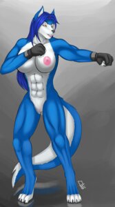 Rating: Explicit Score: 0 Tags: 2012 abs anthro biceps breasts canid canine canis clothing e621 female fighting_pose genitals gloves handwear hi_res hopey mammal muscular muscular_anthro muscular_female nipples nude obaum pose solo tail vulva wolf User: bunchy7s