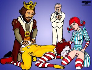 Rating: Explicit Score: 0 Tags: 1girls burger_king colonel_sanders female gay karmagik kfc male male_penetrated mascot mcdonald's ronald_mcdonald rule34 the_king_(burger_king) wendy's wendy_thomas User: bunchy7s