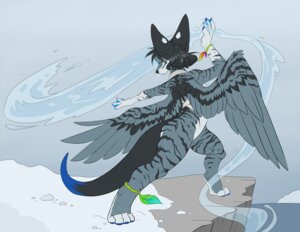 Rating: Safe Score: 0 Tags: ajna_(ajna) anthro black_nose black_tail blue_tail cliff clothed clothing demicoeur digital_media_(artwork) domestic_cat e621 elemental_manipulation feathered_wings feathers felid feline felis female fur grey_body grey_fur magic mammal outside skimpy solo spread_wings striped_body striped_fur stripes tail water_manipulation white_body white_fur wings User: bunchy7s