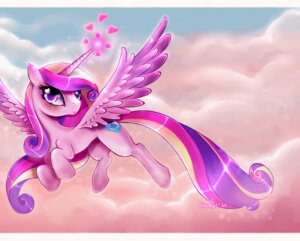 Rating: Safe Score: 0 Tags: 2012 cloud crown cutie_mark e621 equid equine feathered_wings feathers female feral flying friendship_is_magic hair hasbro headgear hi_res horn letterbox leviosarose looking_at_viewer mammal my_little_pony mythological_creature mythological_equine mythology outside pink_body pink_feathers princess_cadance_(mlp) purple_eyes quadruped royalty sky skyscape solo tail winged_unicorn wings User: bunchy7s