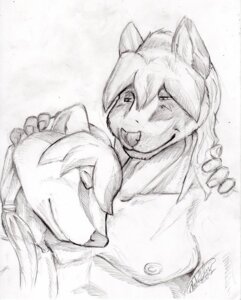 Rating: Questionable Score: 0 Tags: 2012 anthro badger canid canine canis duo e621 graphite_(artwork) grentain greyscale hi_res male mammal monochrome mustelid musteline sketch smile traditional_media_(artwork) wolf User: bunchy7s