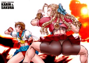 Rating: Questionable Score: 0 Tags: 2girls ass bike_shorts blonde_hair brown_eyes buruma capcom character_name drill_hair female female_only fighting_stance fingerless_gloves gloves headband karin_kanzuki midriff multiple_females multiple_girls panties panties_over_bike_shorts rule34 sakura_kasugano school_uniform short_hair shorts_under_skirt skin_tight skirt skirt_lift street_fighter street_fighter_alpha street_fighter_alpha_3 teketeke_(tekenotteke) thong title_drop underwear User: bunchy7s