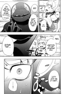 Rating: Safe Score: 0 Tags: 2:3 blush bottomless clothed clothing comic demon dialogue dickpenis e621 english_text greyscale harusuke hi_res male markings monochrome monster outcrosser slightly_chubby surprised teeth text young User: bunchy7s