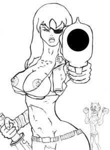 Rating: Explicit Score: 0 Tags: big_breasts breasts cameltoe cleavage dr._satan female gun heart_eyes holster knife midriff monochrome nipple_slip nipples pussy rule34 sketch suzi-x the_haunted_world_of_el_superbeasto wardrobe_malfunction User: bunchy7s
