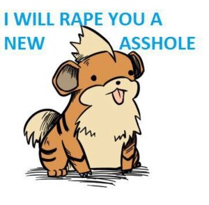 Rating: Questionable Score: 0 Tags: blank_stare canid canine chest_tuft e621 english_text feral generation_1_pokemon growlithe low_res male mammal nintendo pokemon pokemon_(species) profanity quadruped simple_background solo text threatening threatening_rape tongue tongue_out tuft unknown_artist white_background User: bunchy7s
