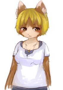 Rating: Safe Score: 0 Tags: anthro blonde_hair blush breasts chipar clothing domestic_cat e621 eyebrows felid feline felis female hair hi_res kemono mammal simple_background solo white_background yellow_eyes User: bunchy7s