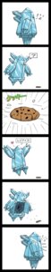 Rating: Safe Score: 0 Tags: absurd_res ambiguous_gender anthro blood-asp0123 blue_body comic cookie e621 eating food generation_3_pokemon heart_symbol hi_res legendary_pokemon long_image nintendo open_mouth pokemon pokemon_(species) regice simple_background solo tall_image teeth white_background User: bunchy7s