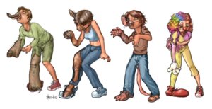 Rating: Safe Score: 0 Tags: asinus bones_(artist) clothed clothing clown costume donkey e621 elephant elephantid equid equine female feral_transformation group human_to_feral mammal proboscidean proboscis_(anatomy) rodent species_transformation tail transformation trunk_(anatomy) tusks what User: bunchy7s