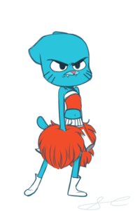 Rating: Safe Score: 0 Tags: 2:3 anthro biped boots cartoon_network cheerleader clothed clothing crossdressing domestic_cat e621 felid feline felis footwear gumball_watterson male mammal pom_poms shoes solo tail the_amazing_world_of_gumball unknown_artist User: bunchy7s