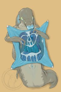 Rating: Explicit Score: 0 Tags: anatomy animal_genitalia blue_nose cloaca death disembowelment dissection e621 eyewear female gastropod genitals glasses gore guts intestines mollusk oddbird organs pelvis pin_fastener rib_cage slug slug_(character) solo vertical_cloaca User: bunchy7s