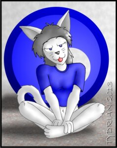 Rating: Questionable Score: 0 Tags: anthro biped bottomless clothed clothing domestic_cat e621 felid feline felis female low_res mammal sitting smile solo tail teasing tongue tydrian vanaya User: bunchy7s