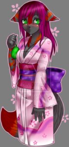 Rating: Safe Score: 0 Tags: alpha_channel anthro asian_clothing blush breasts cleavage clothed clothing e621 east_asian_clothing female green_eyes hair japanese_clothing kimono purple_hair snow-mishibari solo unavailable_at_source watermark User: bunchy7s