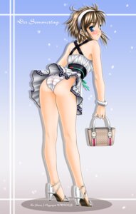 Rating: Explicit Score: 0 Tags: ass bag bent_over blue_eyes brown_hair female hairband high_heels looking_back original panties purse rule34 shimapan shoes short_hair skirt skirt_lift striped striped_panties underwear white_panties wind_lift yuuse_ko yuuse_kouichi User: bunchy7s