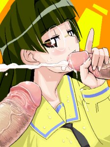 Rating: Explicit Score: 0 Tags: clothing ejaculation fellatio female glasses green_hair handjob lowres male oral oral_sex pani_poni_dash! penis projectile_cum rule34 tachibana_rei uncensored watarabe_keiichi User: bunchy7s
