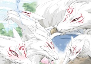 Rating: Safe Score: 0 Tags: canid canine canis duo e621 feral fox fur human madara_(natsume_yuujinchou) male mammal multiple_poses natsume's_book_of_friends pose size_difference smaller_male takashi_natsume unknown_artist white_body white_fur wolf User: bunchy7s