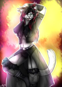 Rating: Safe Score: 0 Tags: alternative_fashion anthro bone boots clothed clothing domestic_cat e621 felid feline felis female flynx-flink footwear fur goth looking_at_viewer mammal seductive shoes skimpy solo tail translucent translucent_clothing whiskers white_body white_fur User: bunchy7s
