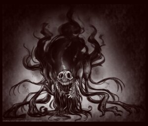 Rating: Questionable Score: 0 Tags: 2011 ambiguous_gender bone creepy demon e621 eldritch_abomination front_view monster neodokuro nightmare_fuel not_furry skeletal skull solo what User: bunchy7s