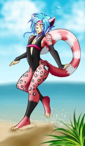 Rating: Safe Score: 0 Tags: ailurid anthro armwear artist_collaboration black_armwear black_clothing black_legwear black_swimwear blaze_(zabaniya) bulge cheetah clothed clothing e621 felid feline fur hi_res hybrid labrum legwear leopard leopard_spots male mammal one-piece_swimsuit pantherine piercing piia pink_body pink_fur red_panda solo spots swimwear tail User: bunchy7s
