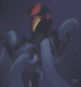 Rating: Explicit Score: 0 Tags: 2010 abdominal_bulge aracari avian beak bird e621 felid female genitals gryphon hi_res hybrid leopard mammal melanistic mira_(wetchop) mythological_avian mythological_creature mythology pantherine penetration piciform solo spread_legs spreading tail tentacles tereus toucan vaginal vaginal_penetration vulva xi'rho User: bunchy7s