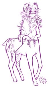 Rating: Questionable Score: 0 Tags: 2013 aogami better_version_at_source blush cervine cervine_taur clothed clothing deer deer_taur digital_media_(artwork) e621 femboy flower fur hair long_hair male mammal mammal_taur monochrome navel plant purple_and_white short_tail simple_background solo tail taur unavailable_at_source white_background User: bunchy7s