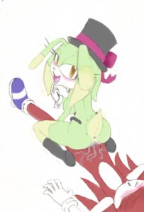 Rating: Explicit Score: 0 Tags: android anthro anus bit-small blush bodily_fluids breasts butt charity_the_rabbit clothing duo e621 erection eulipotyphlan eyes_closed female footwear fur genital_fluids genitals green_body green_fur hat headgear headwear hedgehog hi_res interspecies lagomorph leporid looking_at_viewer machine male male/female mammal on_bottom on_top penis phenos_the_hedgehog rabbit red_body red_fur reverse_cowgirl_position robot sega sex shoes simple_background sonic_the_hedgehog sonic_the_hedgehog_(series) top_hat vaginal_fluids vulva yellow_eyes User: bunchy7s