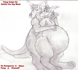 Rating: Questionable Score: 0 Tags: anthro clothing duo e621 english_text hat headgear headwear hug kangaroo low_res macropod male male/male mammal marsupial obese overweight oz_kangaroo ozkangaroo tail text thick_tail User: bunchy7s Rating: Questionable Score: 0 Tags: anthro clothing duo e621 english_text hat headgear headwear hug kangaroo low_res macropod male male/male mammal marsupial obese overweight oz_kangaroo ozkangaroo tail text thick_tail User: bunchy7s