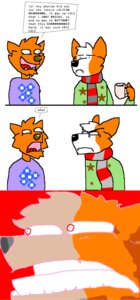 Rating: Questionable Score: 0 Tags: angry anthro canid canine canis comic digital_media_(artwork) domestic_dog duo e621 english_text fox hi_res male mammal microsoft_paint_(artwork) phylum text three_frame_image User: bunchy7s
