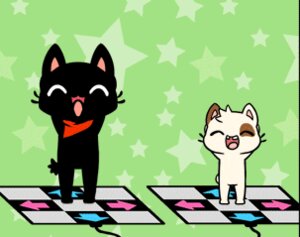 Rating: Safe Score: 0 Tags: ambiguous_gender animated animated_gif animation_meme anthro bemani black_body black_fur caramelldansen clothing dance_dance_revolution dancing domestic_cat duo e621 epilepsy_warning felid feline felis frame_by_frame fur gamercat_(character) glitch_(the_gamercat) happy kerchief konami low_res mammal meme open_mouth rhythm_game samantha_whitten short_playtime size_difference tail teeth the_gamercat User: bunchy7s