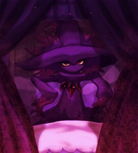 Rating: Safe Score: 0 Tags: ambiguous_gender bed clothing curtains detailed detailed_background e621 furniture generation_4_pokemon hat headgear headwear hi_res looking_at_viewer magic_user magical-429 mismagius night nintendo pillow pokemon pokemon_(species) red_eyes seductive solo spirit toony witch User: bunchy7s