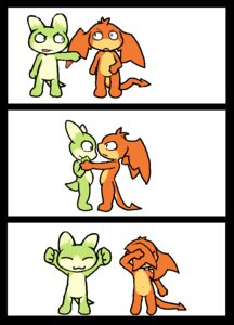 Rating: Safe Score: 0 Tags: :3 anthro bandai_namco chibi darkdoomer digimon digimon_(species) duo e621 female fur green_body green_fur head_wings male membrane_(anatomy) membranous_wings multicolored_body multicolored_fur orange_body orange_fur patachu patamon tail tan_body tan_fur two_tone_body two_tone_fur unusual_wing_placement what wings young young_anthro User: bunchy7s