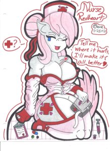 Rating: Questionable Score: 0 Tags: 2012 anthro anthrofied between_breasts biped blue_eyes breasts cleavage clipboard clothed clothing dialogue e621 earth_pony english_text equid equine female friendship_is_magic fur hair hasbro hat headgear headwear heart_after_text heart_clothing heart_hat heart_headwear heart_print heart_symbol hi_res horse kneeling mammal medical medical_instrument medical_syringe medicine my_little_pony nurse nurse_clothing nurse_hat nurse_headwear nurse_redheart_(mlp) nurse_uniform object_between_breasts one_eye_closed open_mouth pawprint_in_signature pink_hair pony print_clothing print_hat print_headgear print_headwear red_cross scientific_instrument shydeathkitty signature simple_background solo speech_bubble syringe text text_with_heart thermometer thermometer_between_breasts uniform weather_instrument white_background white_body white_fur User: bunchy7s