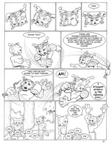 Rating: Safe Score: 0 Tags: angry comic dialogue e621 ear_piercing english_text goblin goblins headgear humanoid male monochrome open_mouth piercing smile stick text thunt User: bunchy7s