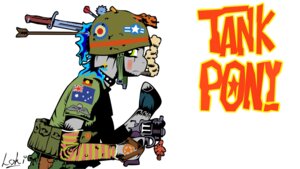 Rating: Safe Score: 0 Tags: 2013 absurd_res anthro armor blue_hair cigar collar cutie_mark e621 equid equine female fur green_eyes grey_body grey_fur gun hair halo_jump hasbro headgear helmet hi_res hooves horse lokimeerkat mammal mane military my_little_pony pony ranged_weapon simple_background smoking solo tank_girl weapon User: bunchy7s