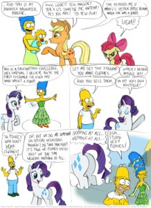 Rating: Questionable Score: 0 Tags: 20th_century_fox apple_bloom_(mlp) applejack_(mlp) blush butt clothing comic crossover cutie_mark dialogue dress e621 earth_pony english_text equid equine female feral friendship_is_magic fur gracie_films group hasbro homer_simpson horn horse human humor kinkyturtle maggie_simpson mammal marge_simpson meme my_little_pony mythological_creature mythological_equine mythology nothing_at_all pony purple_body purple_fur rarity_(mlp) tail text the_simpsons unicorn young young_female young_feral young_human User: bunchy7s