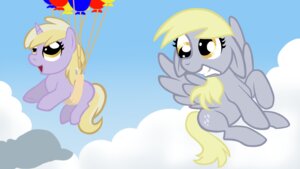 Rating: Safe Score: 0 Tags: attached_to_balloon balloon balloon_support cloud cutie_mark derpy_hooves_(mlp) detailed_background dinky_hooves_(mlp) duo e621 equid equine feathered_wings feathers female feral friendship_is_magic grey_body grey_feathers hair hanging_from_balloon hasbro horn inflatable inflatable_support mammal my_little_pony mythological_creature mythological_equine mythology outside pegasus quadruped scared sky skyscape tail teeth toony unicorn unknown_artist wallpaper widescreen wings young young_female young_feral User: bunchy7s