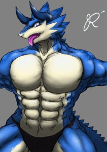 Rating: Safe Score: 0 Tags: abs anthro black_clothing black_underwear blue_body clothed clothing dragon e621 grey_background hi_res komerow male muscular muscular_anthro muscular_male mythological_creature mythological_scalie mythology pecs pose scalie simple_background solo tail thong tongue tongue_out topless underwear underwear_only User: bunchy7s