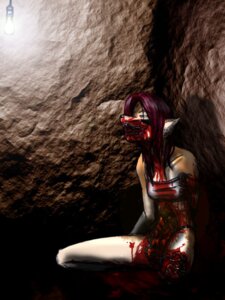 Rating: Questionable Score: 0 Tags: 3:4 amputee anthro blankstate blood blue_eyes bodily_fluids bone canid canine death disability e621 exposed_bone exposed_organs female gore hair mammal missing_arm purple_hair solo User: bunchy7s