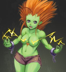 Rating: Questionable Score: 0 Tags: big_hair blanka blue_eyes body_hair bottomwear breasts capcom chain chest_hair clothed clothing crossgender e621 electricity fangs female fingernails green_body green_skin hair hi_res humanoid hybridmink looking_at_viewer muscular muscular_female muscular_humanoid nails navel not_furry open_mouth orange_hair shorts solo street_fighter teeth topless User: bunchy7s